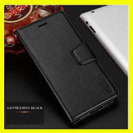 Bao da dạng ví cho Samsung Galaxy S20FE/ S21FE/ S23FE/ S24FE hiệu Hanman, DaDa có quai cài có ngăn để thẻ ATM và để tiền, bao da may viền - Hàng nhập khẩu