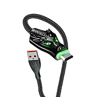Dây Cáp sạc USB-Micro Aspor Led đầu rồng 2.4A & Data, Dài 1M -Hàng chính hãng thumbnail