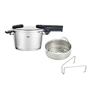 ÁP SUẤT FISSLER VITAQUICK GREEN 4,5L MODEL 2021 KÈM XỬNG HẤP Hàng Chính Hãng