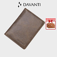 Ví Da Mini Nam Nữ Đựng Thẻ Card, Tiền Mặt Tiện Lợi DAVANTI DFC01 thumbnail