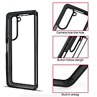 Ốp Lưng Chống Sốc Mặt Lưng Trong Suốt Bảo Vệ Cho Samsung Galaxy Fold 5 - Hàng Chính Hãng Likgus