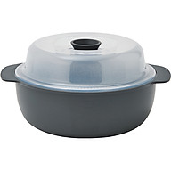 Nồi hấp trong lò vi sóng LocknLock bằng nhựa , 1.2L - màu xám - LMW123