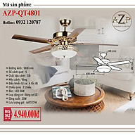 AZP - ĐÈN QUẠT TRẦN / ĐÈN TRANG TRÍ / ĐÈN PHÒNG KHÁCH / PHÒNG NGỦ AZP-QT4801 phong cách đương đại, hàng nhập khẩu AZP