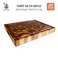 16051 Thớt gỗ Sớ Lật xuất khẩu Đức Thành dày 4cm chữ nhật bền đẹp an toàn thumbnail