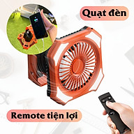 Quạt đèn có remote điều khiển từ xa kết hợp ổ cắm sạc tiện lợi Legaxi