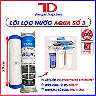 Bộ 3 lõi lọc nước Aqua 1,2,3 dùng cho máy lọc nước RO hàng chính hãng - Điện Lạnh Thuận Dung