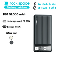 Pin dự phòng PD 20W Rockspace P91 sạc nhanh 10000mAh Hàng chính hãng bảo hành 12 tháng