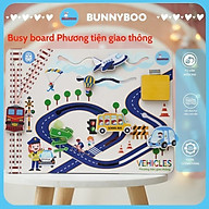 Busy board đồ chơi xếp hình Motessori Phương tiện giao thông thumbnail