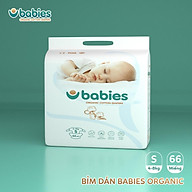 Tả dán Babies Organic size S 66 miếng ( 4-8kg) thumbnail