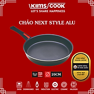 Chảo Next Style Chống Dính Kims Cook NA120GT-BK-H - Đáy Từ - Hợp Kim Nhôm