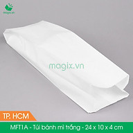 MFT1A - 24x10x4 cm - 100 Túi giấy bánh mì trắng thumbnail