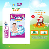 Tã Dán Bobby Siêu Mỏng Thấm Gói Siêu Lớn L68 (68 Miếng)