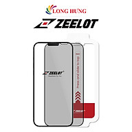 Dán màn hình cường lực Full viền chống nhìn trộm Zeelot SOLIDsleek dành cho iPhone 13 Series (hỗ trợ Kit dán) - Hàng chính hãng