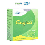 Viên tinh dầu Eugica làm dịu ho, hỗ trợ đau họng, sổ mũi, cảm cúm (Hộp 10 vỉ x 10 viên) thumbnail