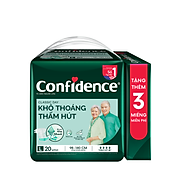 Tã dán người lớn Confidence Classic Day khô thoáng thấm hút size L gói 20+3 miếng