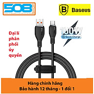 Cáp sạc nhanh, truyền dữ liệu Ba-se-us Pudding Series Fast Charging Cable USB to Type-C 100W - Hàng chính hãng