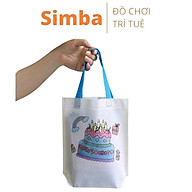 Túi xách canvas bé tự tô màu bằng vải dệt cho bé đồ chơi Simba tập tô màu sáng tạo cho trẻ thumbnail