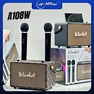 Loa Bluetooth Karaoke Peterhot A108W Kèm 2 Micro Không Dây Hàng Chính Hãng