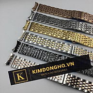 Dây đúc đồng hồ inox không rỉ 7 mắt đủ size 18mm 19mm 20mm 21mm 22mm