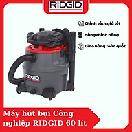 Máy Hút Bụi Công Nghiệp RIDGID 60 lít 1390W 3 in 1: Hút Khô/Ướt/Máy Thổi Gió Rời (55423) Số 1 Tại Mỹ - Hàng chính hãng