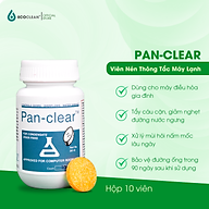 Viên nén thông tắc máy lạnh 1,5 tấn - Pan Clear màu vàng - Xử lý rong rêu, cặn bẩn - Hộp 10 viên