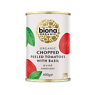 Cà chua bóc vỏ cắt nhỏ và quế tây hữu cơ Biona 400g thumbnail