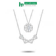 Dây Chuyền Vòng Cổ Bạc 925 Cỏ 4 Lá May Mắn Đeo 2 Kiểu DMD461