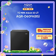 Tủ lạnh Aqua 50 lít AQR-D60FA(BS) - Freeship toàn quốc - Hàng chính hãng