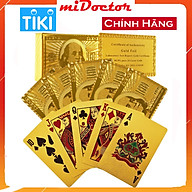 Bài Tây Mạ Vàng miDoctor Cao Cấp Nhũ Vàng 24K Chính Hãng