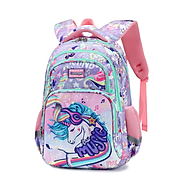 Balo học sinh cấp 1 và 2 siêu nhẹ chống gù chống nước cao cấp phong cách mới