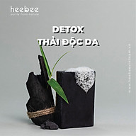 Xà Bông Tắm Than Tre Hoạt Tính Heebee Detox, Thải Độc Da Bamboo Charcoal Natural Soap Bar 100gr thumbnail