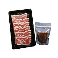 Chỉ Giao HCM - Combo Ba Chỉ Bò Úc Nướng kèm Sốt Ướp BBQ Hàn Quốc - 500g thumbnail