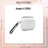 Vỏ Ốp Case Bảo Vệ TPU Trong Suốt  Cho Airpods 4 ( 2024) Kèm móc treo_ Hàng Chính Hãng