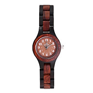 Women s Wooden Watch REDEAR Analog Quartz Watch Sandalwood Lightweight Classic Casual Watches Vintage Wristwatch thumbnail