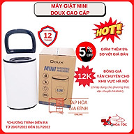 Máy giặt mini DOUX LUX phiên bản mới nhất bảo hành 1 năm - Hàng nhập khẩu