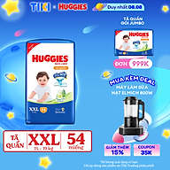Tã/bỉm quần Huggies Skin Care Super Jumbo XXL54 miếng với tràm trà dịu da