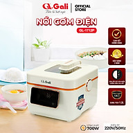 Nồi cơm điện Gali GL-1712P Dung tích 1.2L. Thiết kế đa chức năng nấu, nhỏ gọn, nắp có thể tháo rời. Lòng nồi siêu dày, giữ nhiệt tốt. Hàng chính hãng bảo hành 24 tháng