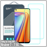 Bộ 2 miếng kính cường lực Gor cho Realme 7 - Realme 7 5G Trong suốt - Hàng nhập khẩu