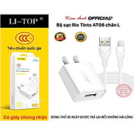 Bộ sạc Li-Top Rio Tinto AT06 5V- 2A chân cắm L, Có chứng nhận 3C tiêu chuẩn quốc gia, Kim Ánh bảo hành hàng chính hãng 12 tháng
