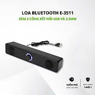 Loa Buletooth Bass siêu mạnh kết nối PC Laptop điện thoại tivi, loa vi tính để bàn E-3511 công suất 6W Usb/ jack 3.5mm – Hàng chính hãng