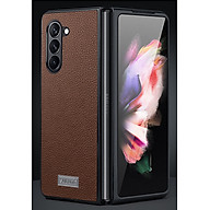 Ốp lưng da cho Samsung Galaxy Z Fold 6 hiệu SULADA viền mềm chống sốc cao cấp - Hàng chính hãng.