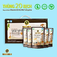 1 thùng Sữa Dinh Dưỡng Tăng Chiều Cao từ Óc chó Hạnh nhân Đậu đen hiệu Golden Health (thùng 20 bịch 195ml)