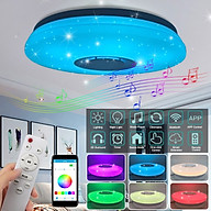 Đèn Ốp Trần 120 LED RGB Tích Hợp Loa Bluetooth Nghe Nhạc Không Dây Kết Nối Điện Thoại Qua APP Cao Cấp - Hàng Nhập Khẩu