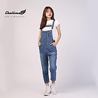 Yếm jean dài nữ Chollima 5 cúc YJ012 ulzzang phong cách hàn quốc thumbnail