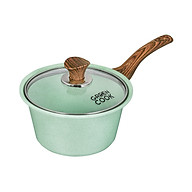 Nồi Đúc Quánh Đúc Ceramic Chống Dính Green-Cook GCS05 Vân Đá Đáy Từ Nắp Kính Cường Lực Dùng Trên Mọi Loại Bếp-Hàng Chính Hãng