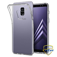 Ốp lưng dành cho Samsung Galaxy A8 (2018) silicon TPU dẻo trong suốt dày dặn chống sốc, chống xước cao cấp - Hàng chính hãng