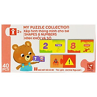 Đồ Chơi Xếp Hình Thông Minh Cho Bé - My Puzzle Collection Shape & Numbers - Hình Khối Và Số (40 Mảnh Ghép) thumbnail