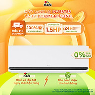 Máy lạnh LG Inverter 1.5 HP IDC12M1 - Điều khiển bằng điện thoại, có wifi [GIAO HÀNG MIỄN PHÍ HCM] - Hàng Chính Hãng - Mới 100%
