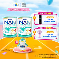 Combo 2 lon Sữa bột NAN OPTIPRO PLUS 4 Nestle Bé 2-6 tuổi 800g/lon Giúp tiêu hóa tốt