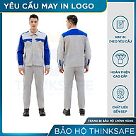 Quần áo bảo hộ lao động Thinksafe áo lao động kỹ sư công nhân có túi hộp thumbnail